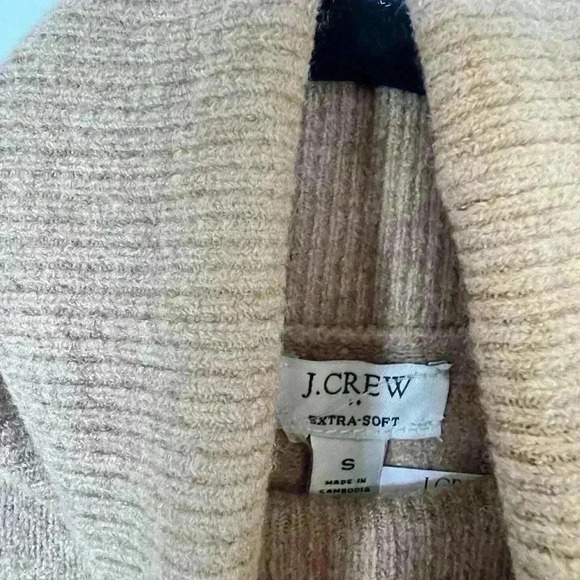 NWT! J. Crew Camel Brown Extra Soft Wool Blend Turtleneck Sweater - Picture 5 of 7